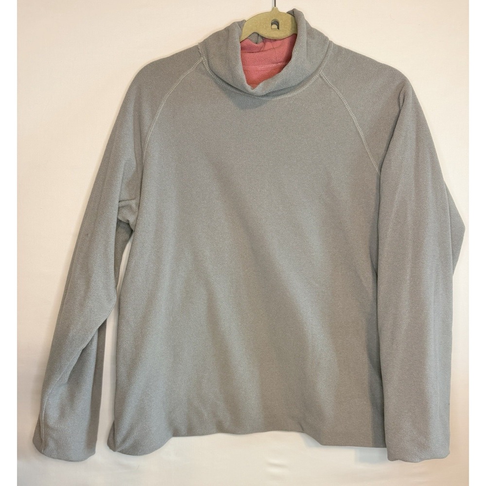 Eddie Bower Women's Medium Pink & Gray Cowl Neck Sweater Long Sleeve - Picture 12 of 12